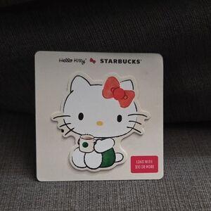 Starbucks Hello Kitty Gift Card with Red Bow